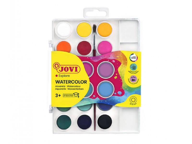 ACUARELA JOVI 18 COLORES 800/18