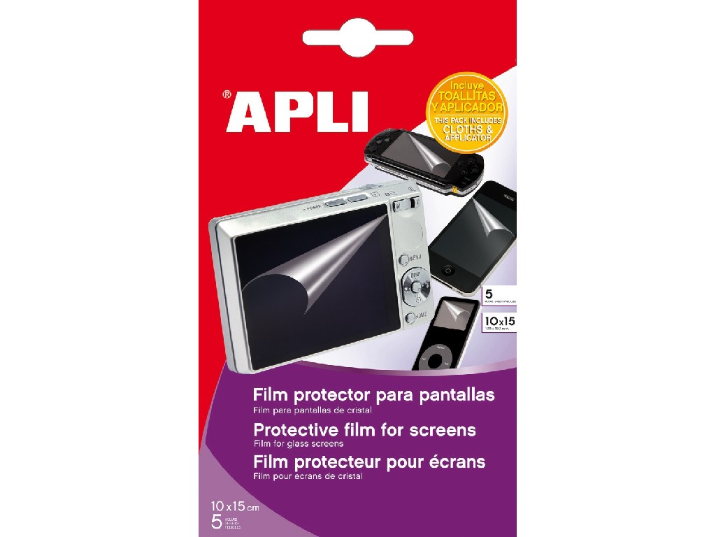 FILM PROTECTOR PANTALLAS APLI 11674 10x15 5-H