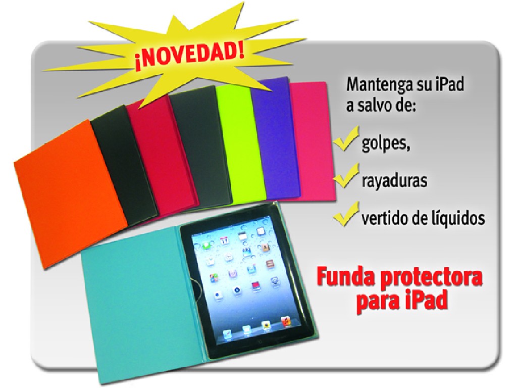 FUNDA IPAD SARO PLASTICO COLORES 