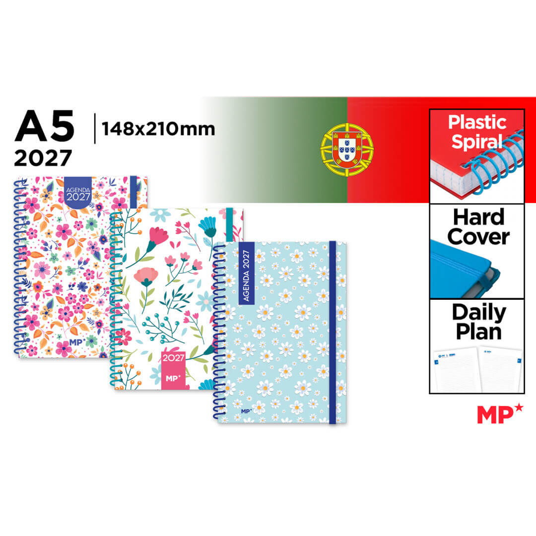 AGENDA MP 2027 15x21 A-5 TAPA DURA S/V AG27-04