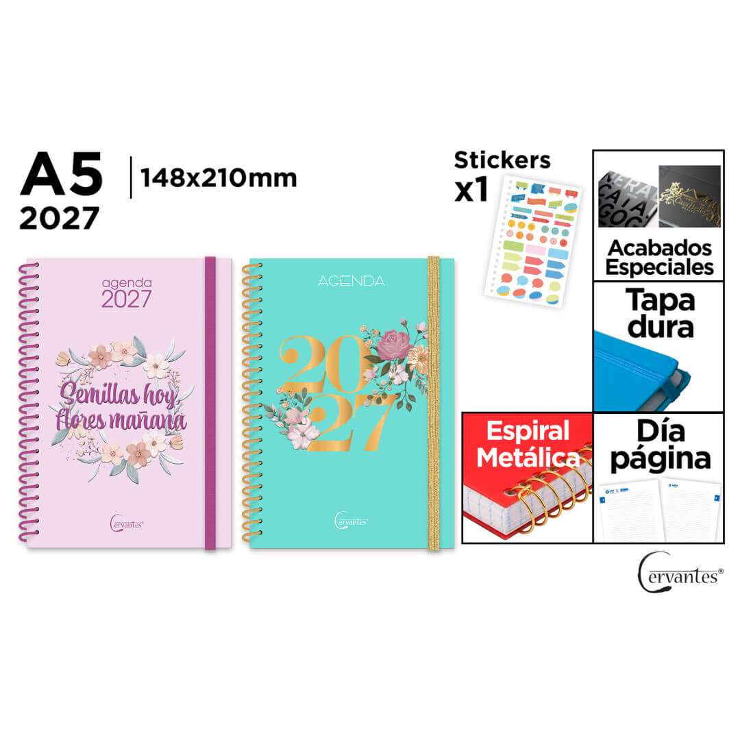AGENDA MP 2027 15x21 A-5 TAPA DURA D/P CE27-02