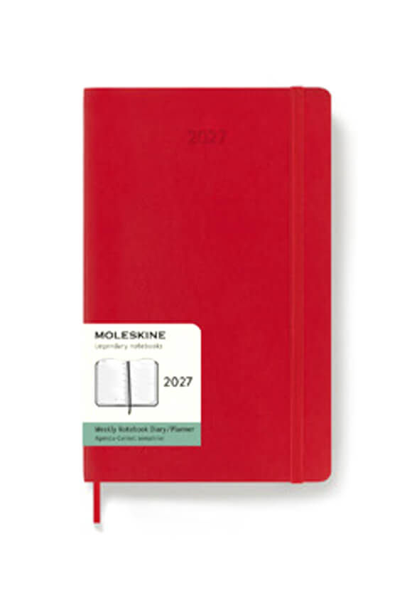 AGENDA MOLESKINE 2027 13x21 ROJO BLANDA 279554