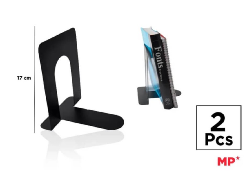SUJETALIBROS MP METAL NEGRO PA133