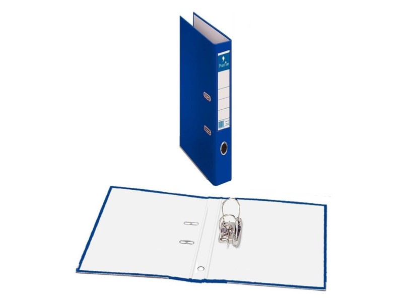 ARCHIVADOR AZ PRAXTON A4 COLOR ESTRECHO AZUL /