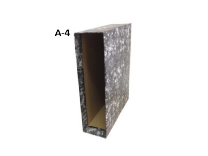 CAJA ARCHIV. PRAXTON A-4 JASPEADO NEGRO /