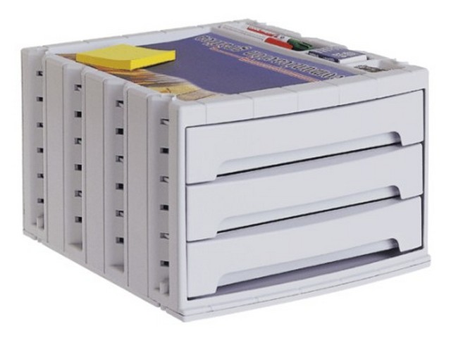 MODULO ARCHIVO2000 3 CAJONES 6003GS GRIS
