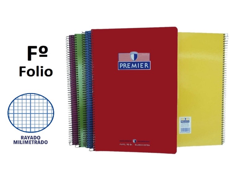 BLOC TAPA DURA 80 H Fº MILIMETRADO 90 GR PREMIER