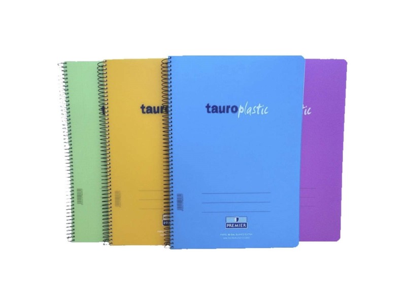 BLOC ESPIRAL TAURO PLASTIC Fº 80 H CUADRO 3x3 MM