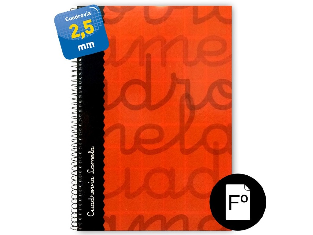 BLOC LAMELA Fº  80 H EXTRADURA 2,5 MM 7FTE002 ROJ