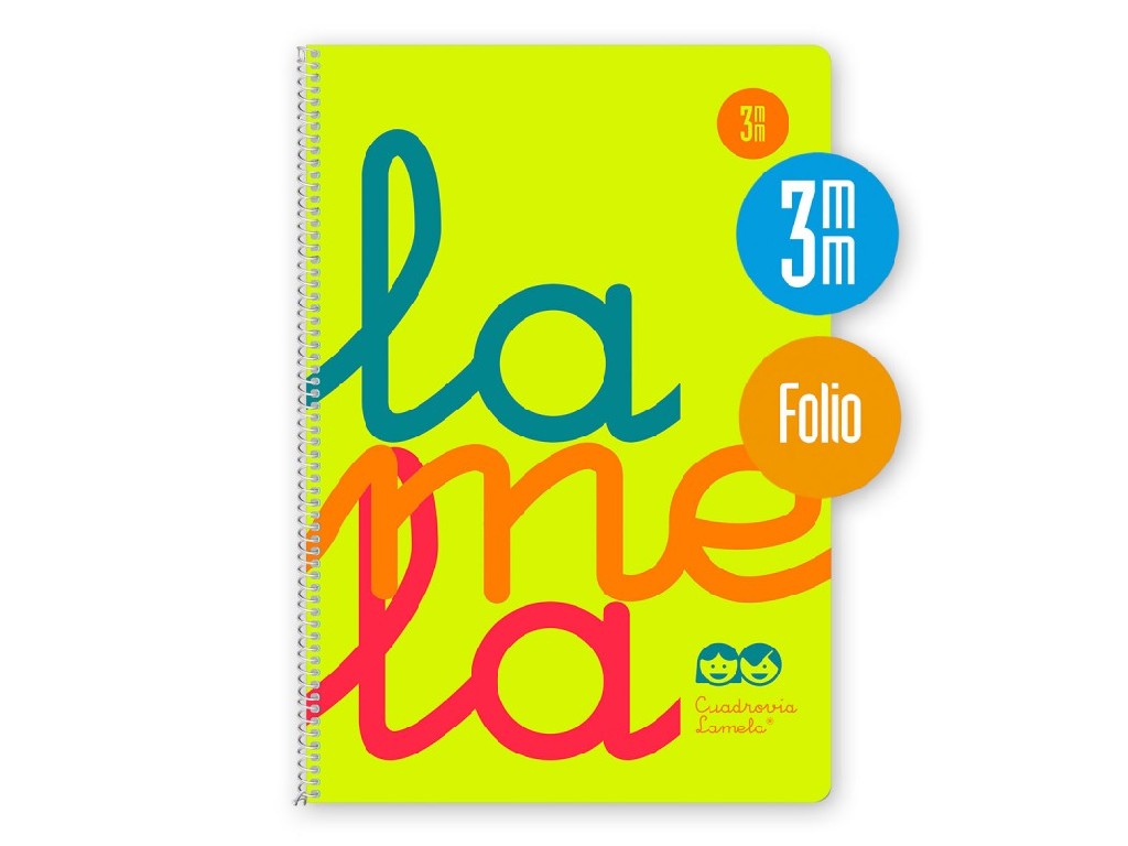 BLOC LAMELA Fº  80 H PLASTIC 3 MM 7FTP003 AMARILL