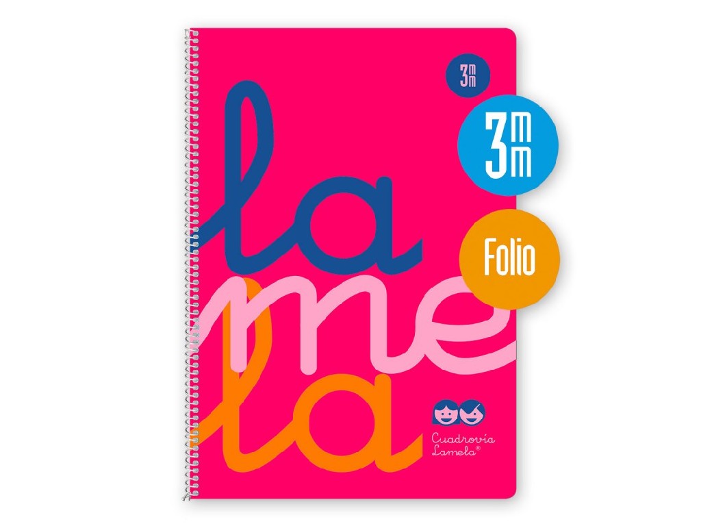 BLOC LAMELA Fº  80 H PLASTIC 3 MM 7FTP003 ROSA