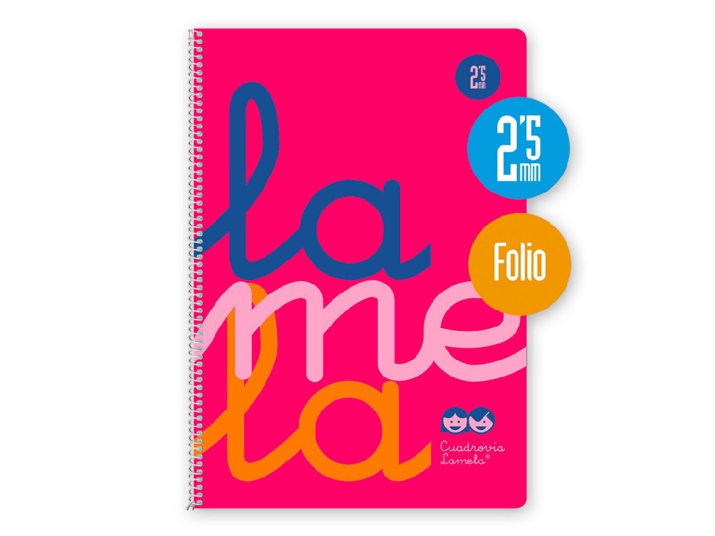 BLOC LAMELA Fº  80 H PLASTIC 2,5 MM 7FTP002 ROSA