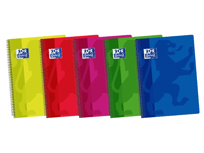 BLOC OXFORD 4º  80 H. TAPA PLASTICO CUADROS 44180 