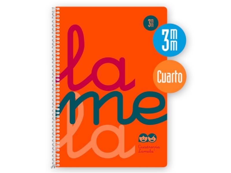 BLOC LAMELA 4º 80 H PLASTIC 3 MM 7CTP003N NARANJA