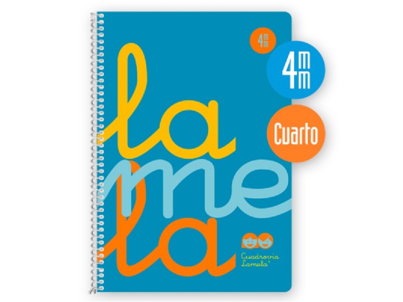BLOC LAMELA 4º 80 H PLASTIC 4 MM 7CTP004B AZUL