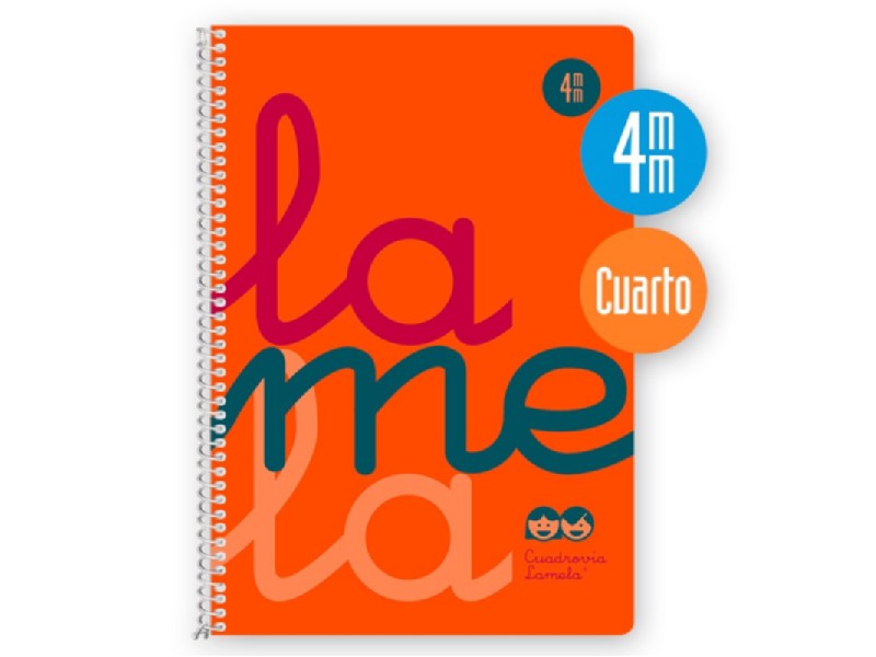BLOC LAMELA 4º 80 H PLASTIC 4 MM 7CTP004N NARANJA