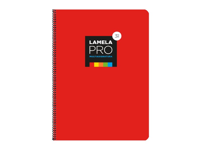 BLOC LAMELA Fº 100 H EXTRADURA 3 MM 7FTE103R ROJO