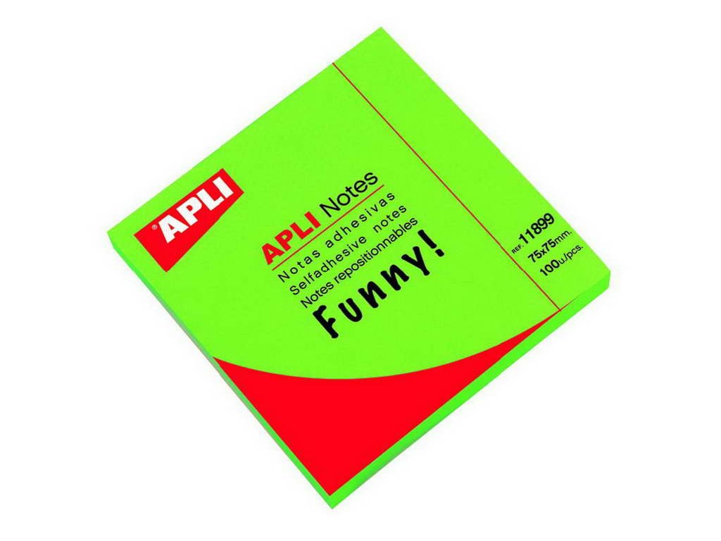 BLOC QUITA-PON APLI  75x75 100H BRILLANTES VERDE