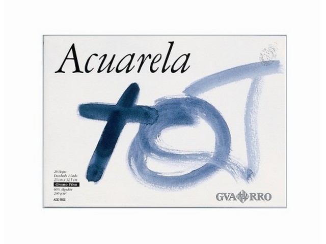 BLOC ACUARELA GUARRO A-4 200400721 PEGADO 240 GR