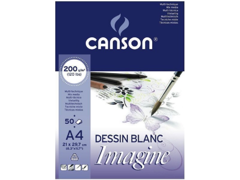 BLOC CANSON MIX MEDIA A-4 200006008 50 H 200 GR