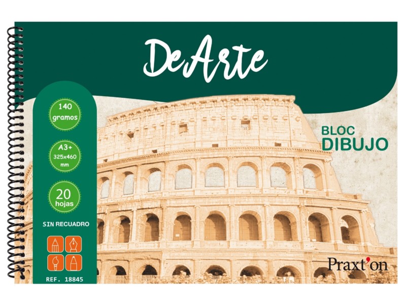 BLOC DIBUJO A-3 PRAXTON SIN RECUADRO 18845