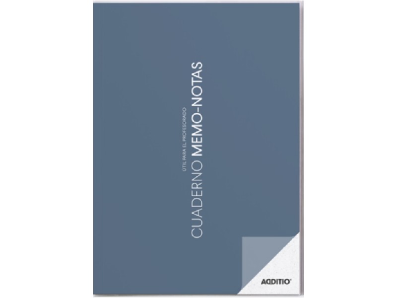 CUADERNO ADDITIO MEMO NOTAS P152 AZUL OSCURO