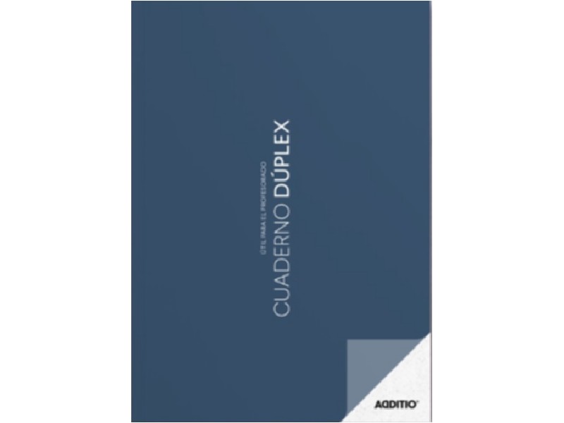 CUADERNO ADDITIO DUPLEX P142 A-4 AZUL