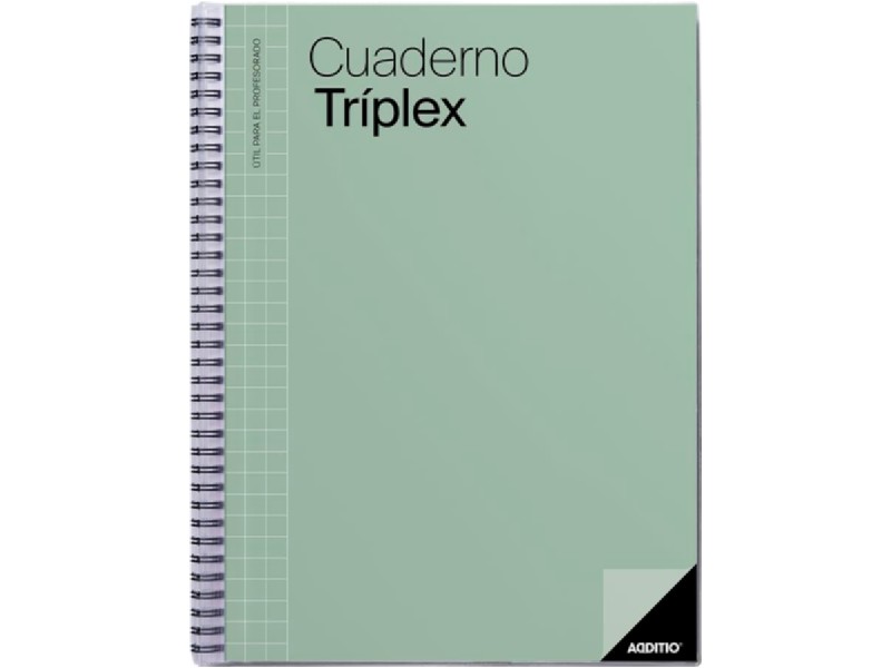 CUADERNO ADDITIO TRIPLEX P192 VERDE OSCURO