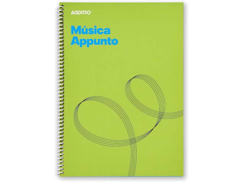 BLOC MUSICA Fº ADDITIO M12 APPUNTO VERDE