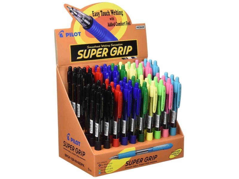 BOLI PILOT SUPERGRIP PASTEL SURTIDOS EXPO/60