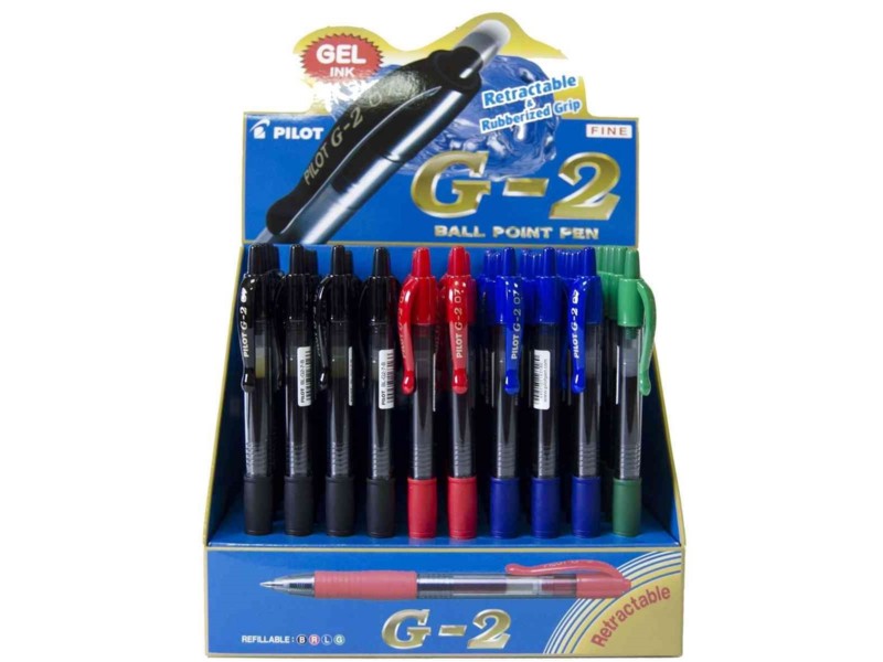 BOLI PILOT G-2 SURTIDO EXPOSITOR/60 UNIDADES