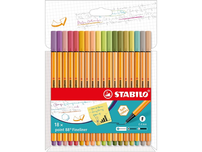 BOLI STABILO POINT 88 18-U 8818-22-5 ESTUCHE CARTO