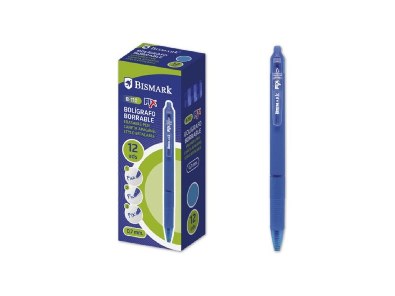 BOLI BISMARK BORRABLE AZUL 0,7 MM C/CLIP 330215