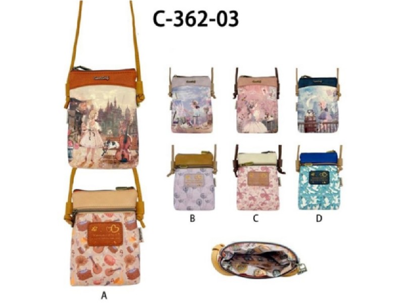 BOLSO SWEET&CANDY C36203 A-B-C-D BANDOLERA 19x15CM
