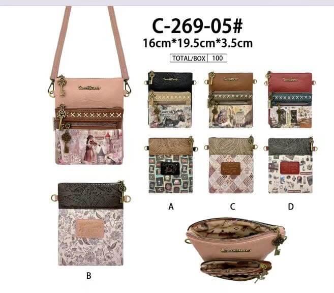 BOLSO SWEET&CANDY C26905 A-B-C-D BANDOLERA 16x19,5