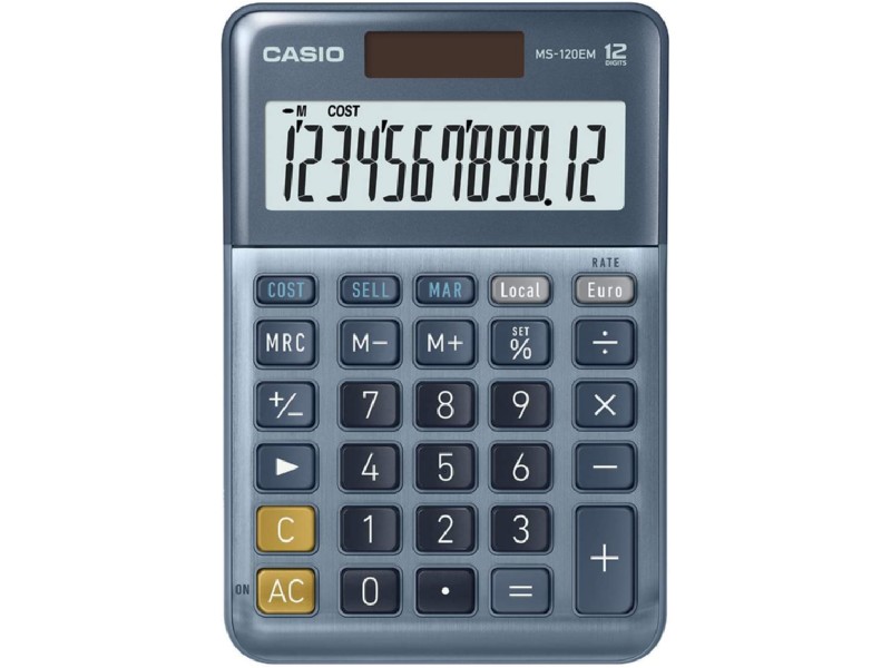 CALCULADORA CASIO MS-120-EM MESA 12 DIGITOS