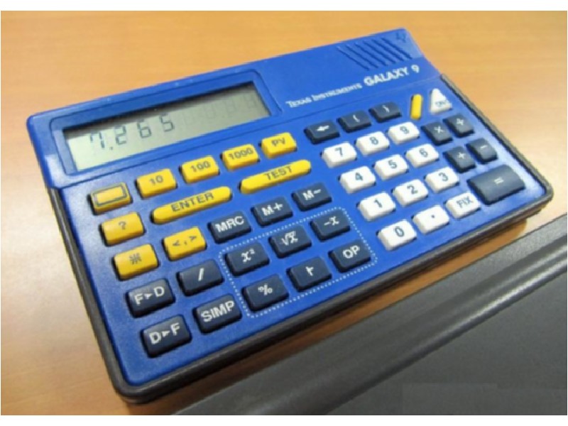 CALCULADORA CASCO TI-9-GA GALAXY9 TEXAS
