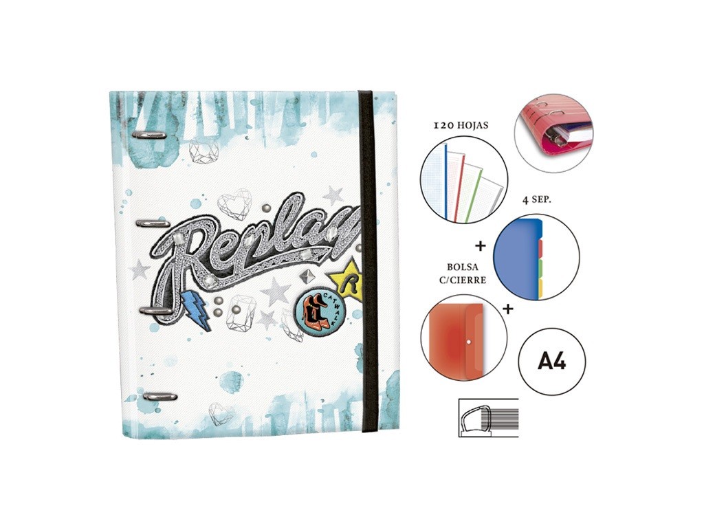 CARPETA 4/A Fº SENFORT REPLAY 81047-273 VERDE