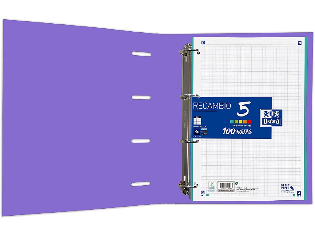 CARPEBLOC 4/A A4 OXFORD CLASSIC MALVA 400109183