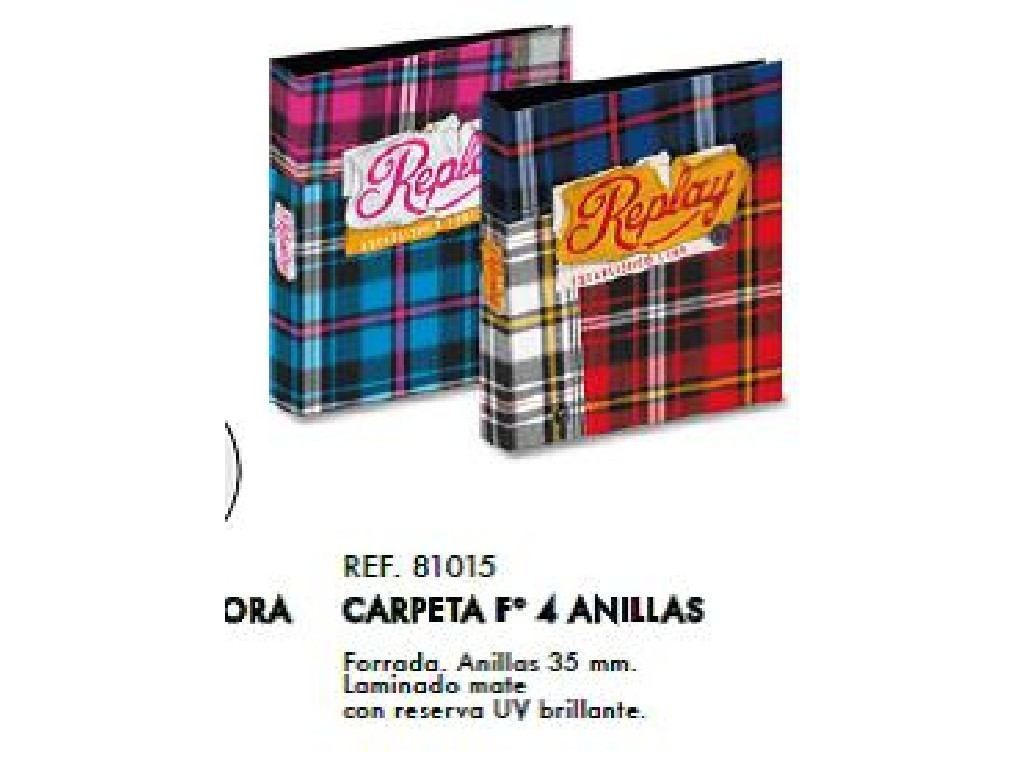 CARPETA 4/A Fº SENFORT REPLAY GIRLS 81015