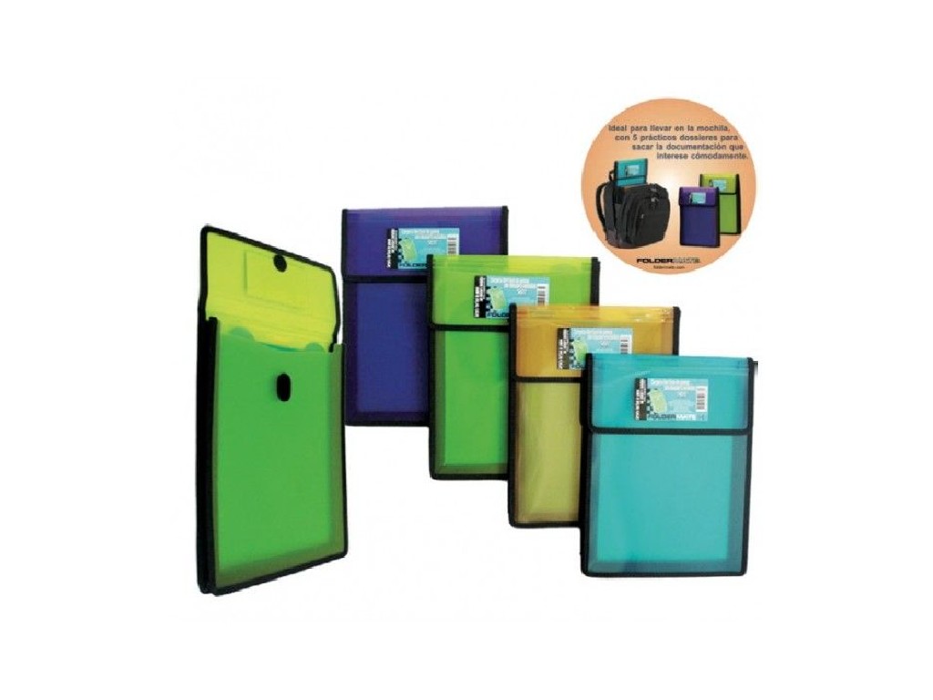 CARPETA GOMAS FOLDERMATE 5027 DOSSIER VERDE CLARO