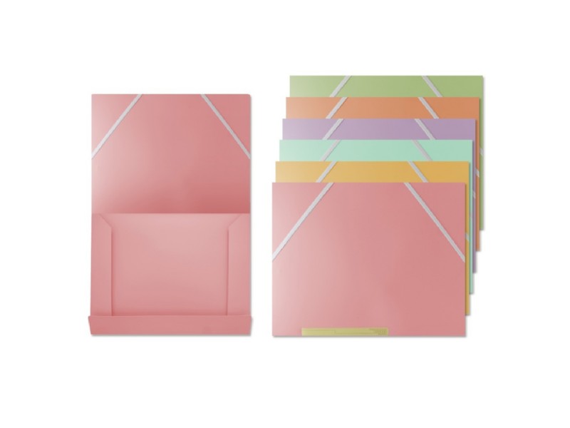 CARPETA GOMAS A-4 BISMARK PLASTICO PP COLOR PASTE/