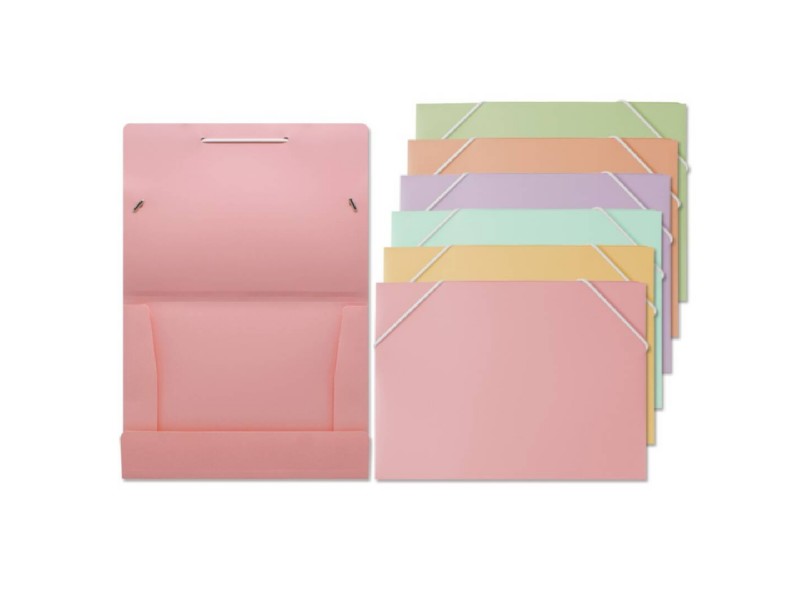 CARPETA GOMAS 4º BISMARK PLASTICO PP COLOR PASTEL