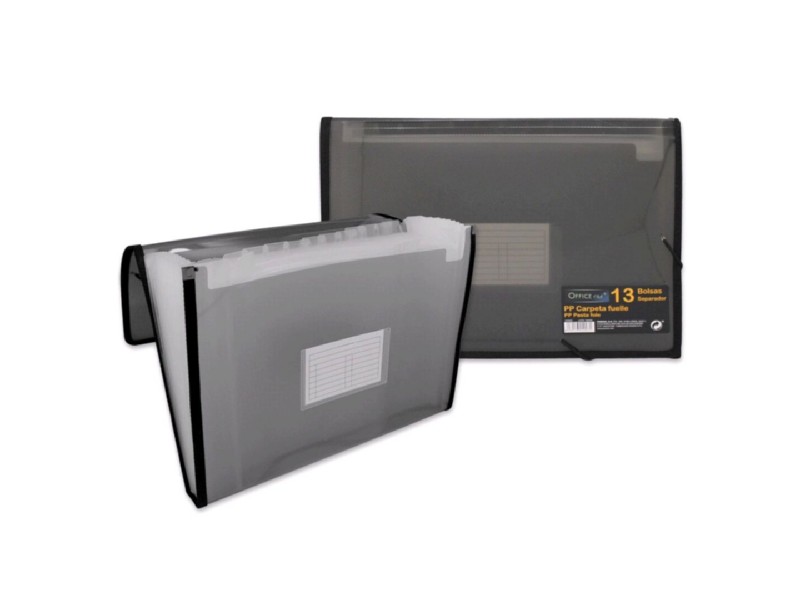 CARPETA FUELLE OFFICE CLUB PP FRAME FUME=GRIS 