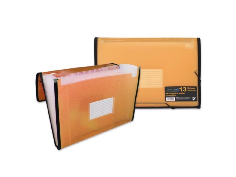 CARPETA FUELLE OFFICE CLUB PP FRAME NARANJA 324020