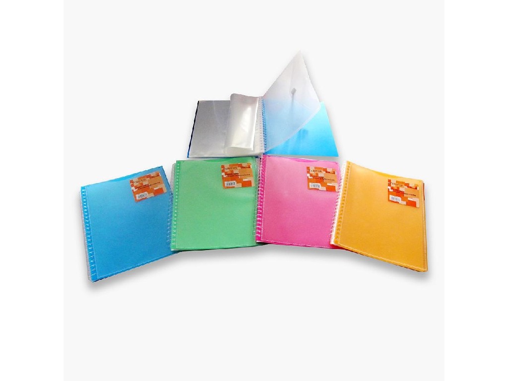 CARPETA FUNDAS A-4  20-H PRAXTON ESPIRAL ROSA