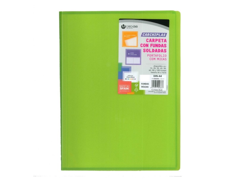 CARPETA FUNDAS A-4  10-H CARCHIPLAS LIMA