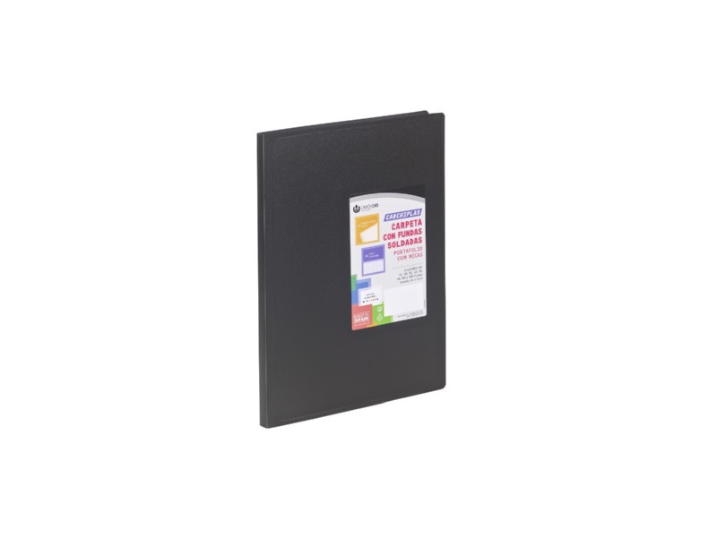 CARPETA FUNDAS A-4  50-H CARCHIPLAS NEGRO OPACA /