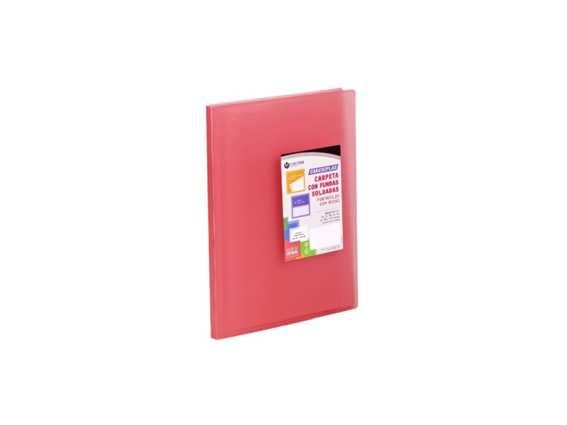 CARPETA FUNDAS A-4  50-H CARCHIPLAS ROJO /