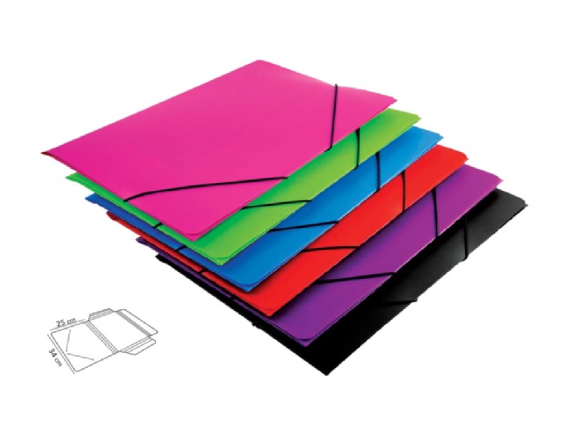 CARPETA PLAST. SOLAPA Fº LISA MARIOLA 6 COLOR VIVO